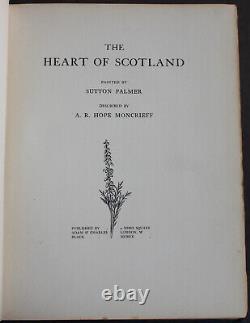 Rare Antique Old Book The Heart of Scotland 1909 Illustrated Lands + Map Scarce