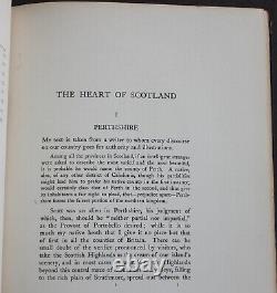Rare Antique Old Book The Heart of Scotland 1909 Illustrated Lands + Map Scarce