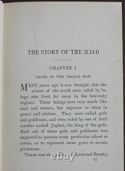 Rare Antique Old Book The Iliad 1895 Illustrated Siege Of Troy Greece Tale War