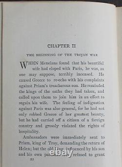 Rare Antique Old Book The Iliad 1895 Illustrated Siege Of Troy Greece Tale War