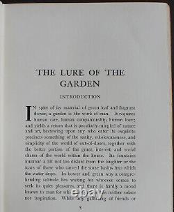 Rare Antique Old Book The Lure Of The Garden 1911 Illustrated Nature Plants