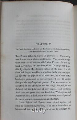 Rare Antique Old Book US Party Leaders 1855 Hamilton Jefferson Jackson America