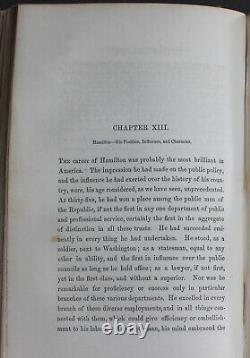 Rare Antique Old Book US Party Leaders 1855 Hamilton Jefferson Jackson America