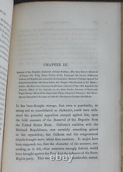 Rare Antique Old Book US Party Leaders 1855 Hamilton Jefferson Jackson America