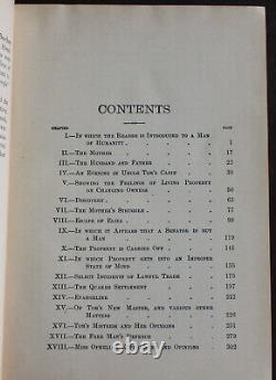 Rare Antique Old Book Uncle Tom's Cabin 1897 Illustrated Slavery, Civil War +++