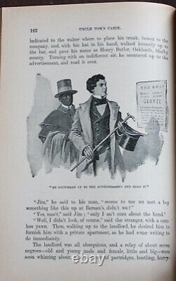 Rare Antique Old Book Uncle Tom's Cabin 1897 Illustrated Slavery, Civil War +++