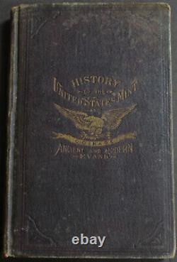 Rare Antique Old Book United States Mint American Coinage 1891 Illustrated