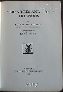 Rare Antique Old Book Versailles & The Trianons 1906 Illustrated France Europe