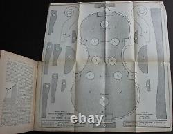 Rare Antique Old Book Violin Musical Instrument Construction 1880s Illustrated