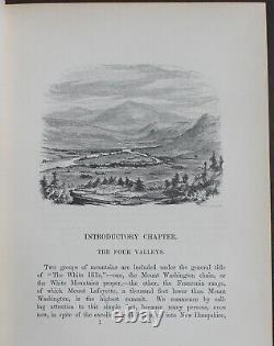 Rare Antique Old Book White Hills Legends Land 1860 Illustrated United States