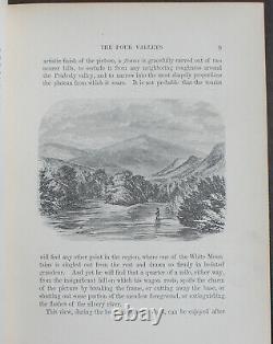 Rare Antique Old Book White Hills Legends Land 1860 Illustrated United States