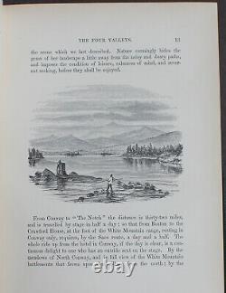 Rare Antique Old Book White Hills Legends Land 1860 Illustrated United States