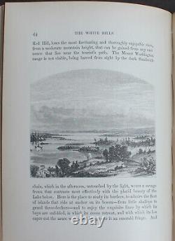 Rare Antique Old Book White Hills Legends Land 1860 Illustrated United States