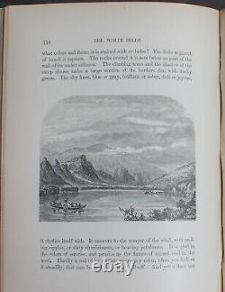 Rare Antique Old Book White Hills Legends Land 1860 Illustrated United States