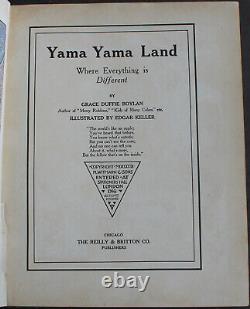 Rare Antique Old Book Yama Yama Land Fairy Tale 1909 Illustrated Oz Interest