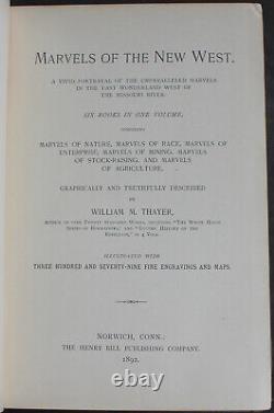 Rare Antique Old Book Yellowstone Yosemite Native Indians West America 1892 US