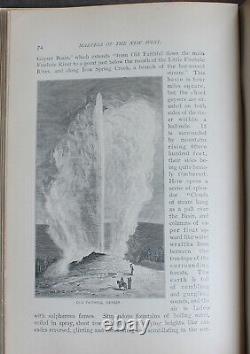 Rare Antique Old Book Yellowstone Yosemite Native Indians West America 1892 US