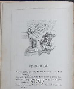 Rare Antique Old Book of Spanish & American Ballads 1859 Illustrated Scarce Work