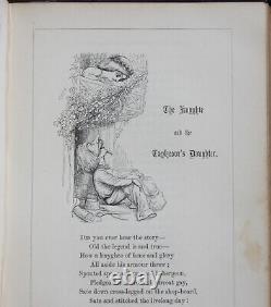 Rare Antique Old Book of Spanish & American Ballads 1859 Illustrated Scarce Work