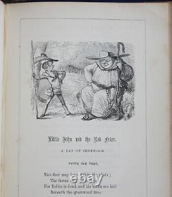 Rare Antique Old Book of Spanish & American Ballads 1859 Illustrated Scarce Work