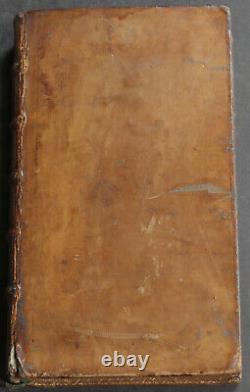 Rare Antique Old French Estate Book Principles Christian Faith 1737 Religion