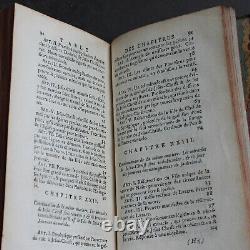 Rare Antique Old French Estate Book Principles Christian Faith 1737 Religion