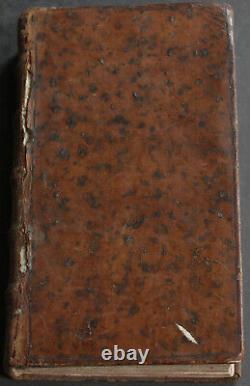 Rare Antique Old French Estate Book The Life Of Saint Francis 1736 Scarce Work