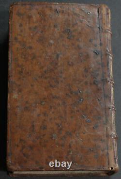 Rare Antique Old French Estate Book The Life Of Saint Francis 1736 Scarce Work