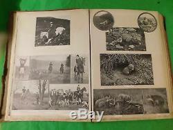 Rare Antique Personal Photograph Album Hunt Horses Hounds Racing 1911