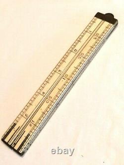 Rare Antique Printers / Book Binders 24 Folding Ruler ft. Demy, Medium, Royal