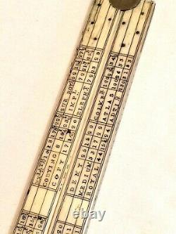Rare Antique Printers / Book Binders 24 Folding Ruler ft. Demy, Medium, Royal
