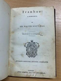 Rare Antique Sir Walter Scott Ivanhoe Author's Edition Hardback Book (p4)