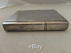 Rare Antique Sterling Silver Novelty Book -Shaped Flask