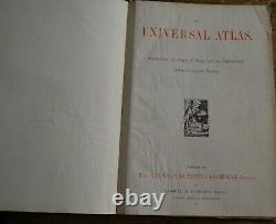 Rare Antique The Universal Atlas Cassell & Co 1893 Book With Individual Maps