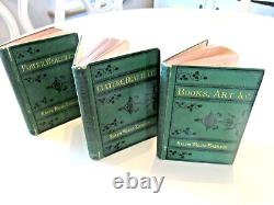 Rare Antique VIC Books Vest Pocket Series 3 Volumes By Ralph Waldo Emerson 1876