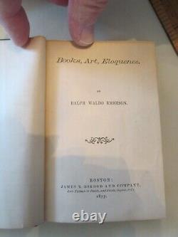 Rare Antique VIC Books Vest Pocket Series 3 Volumes By Ralph Waldo Emerson 1876