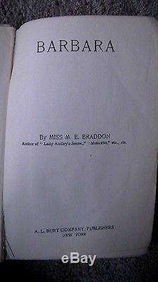 Rare Antique c1880 Barbara By MISS M. E. BRADDON Illustrated By Archie Gunn
