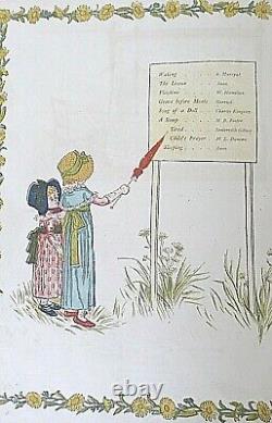 Rare Antique1882 Nursery Book A Day in A Child's Life Illustrated Kate Greenaway