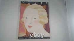Rare! Beautiful! Full Issue Vintage Vogue Magazine Lepape Cover 1932