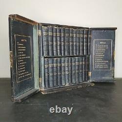 Rare Cased Set of Antique Walter Scott Books Waverley Novels 1877 Victorian
