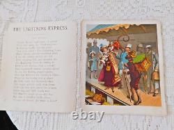 Rare Childrens Book The Lightning Express by McLoughlin Bros. 1881 Antique