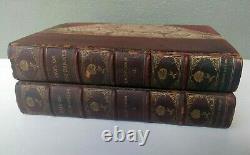 Rare Days Of The Dandies I & II Connoisseur Edition Antique Leather Books 1900