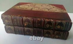 Rare Days Of The Dandies I & II Connoisseur Edition Antique Leather Books 1900