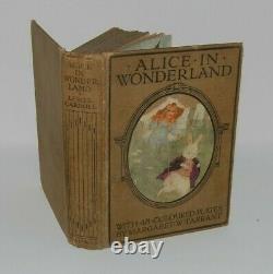 Rare Early Alice In WonderlandLewis CarrollTarrantOld Antique Vintage Book