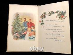 Rare Early Antique Book The Night Before Christmas Cupples Leon 6 Color Plates