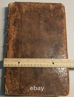 Rare Find! Large Antique leather book 1677 London England Resolves Estate Sale