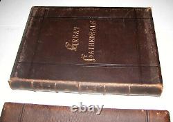 Rare GREAT CATHEDRALS Of The WORLD Antique Book Leather Gilt Frank Allen BOSTON