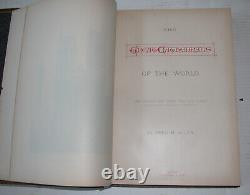 Rare GREAT CATHEDRALS Of The WORLD Antique Book Leather Gilt Frank Allen BOSTON