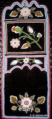 Rare Iroquois Beaded Book Cover C. 1904