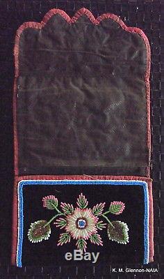 Rare Iroquois Beaded Book Cover C. 1904